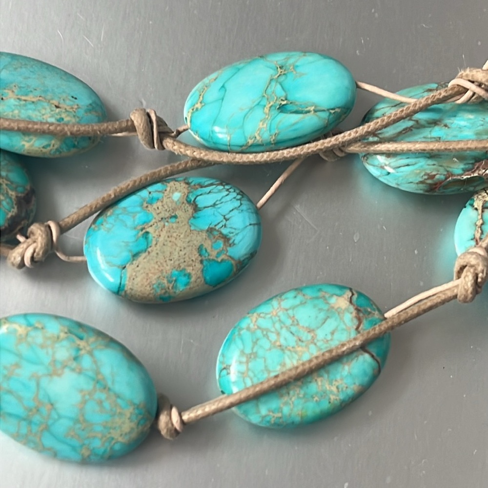 Deborah Grivas Aqua Terra Jasper Necklace - Picture 2 of 3